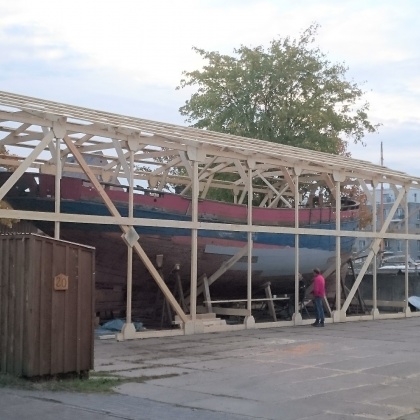 Zelthalle | Bootshalle | Werkstattzelt | Lagerhalle - 21.00x7.00m