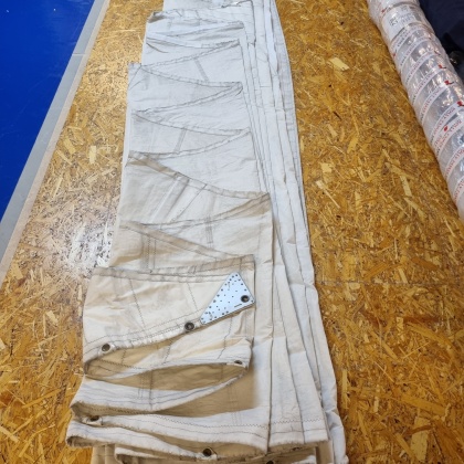 Gebrauchtes Großsegel Dacron Horizontalschnitt  Vorliek 12.15m KN 1652